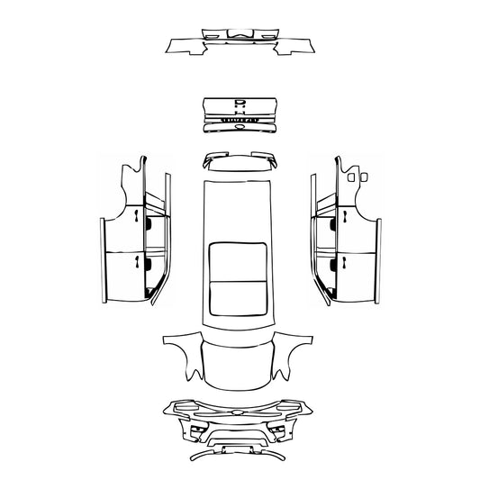 Pre-Cut PPF Ford Expedition Standard Wheelbase Platinum 2024 - PPF-Kits