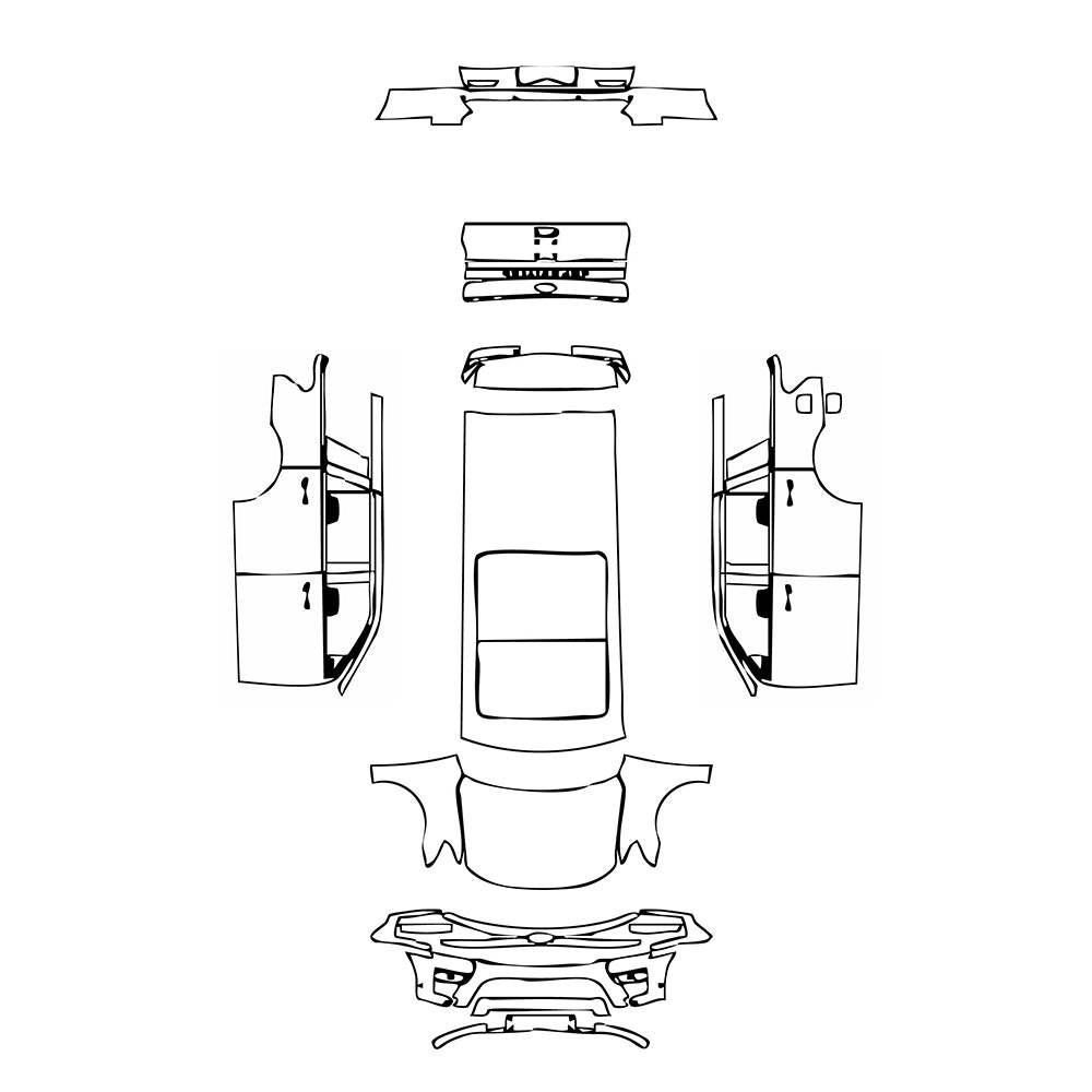 Pre-Cut PPF Ford Expedition Standard Wheelbase XLT 2022 - PPF-Kits