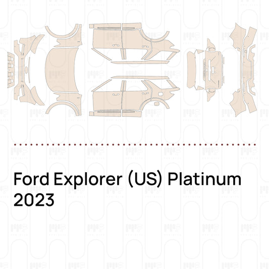 Voorgesneden PPF Ford Explorer (US) Platinum 2023