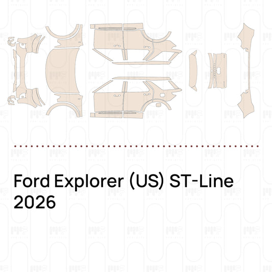 Voorgesneden PPF Ford Explorer (US) ST-Line 2026