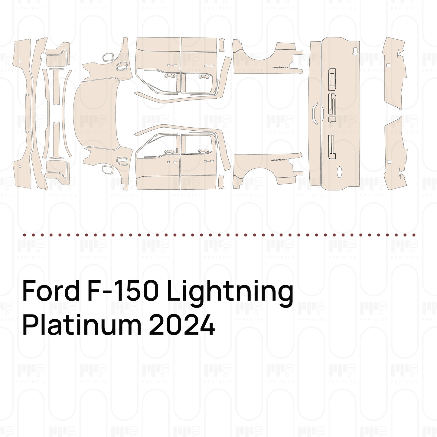 Voorgesneden PPF Ford F-150 Lightning Platinum 2024