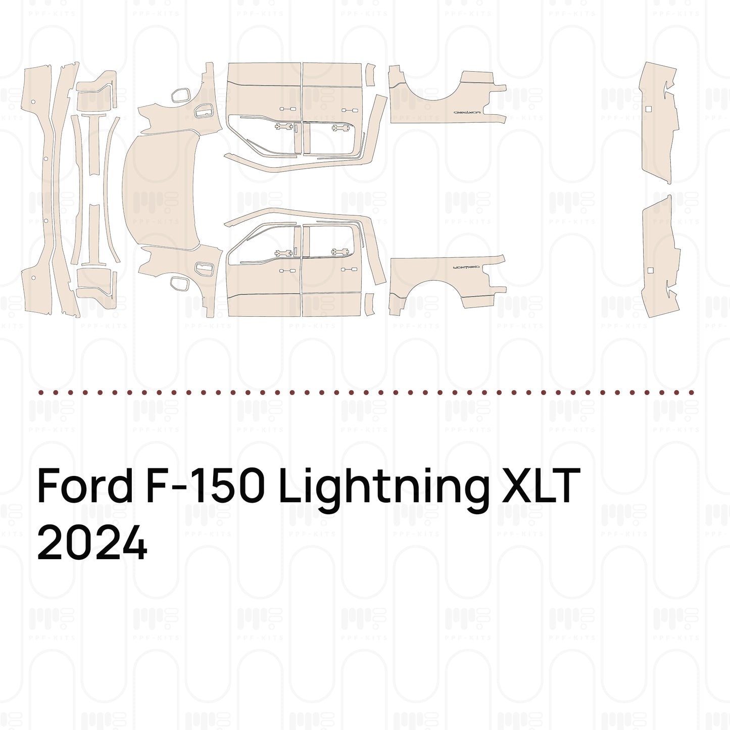 Voorgesneden PPF Ford F-150 Lightning XLT 2024