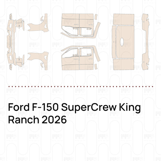 Voorgesneden PPF Ford F-150 SuperCrew King Ranch 2026