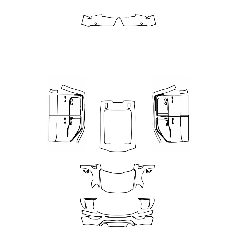 Pre-Cut PPF Ford F-150 SuperCrew Lariat 2023 - PPF-Kits