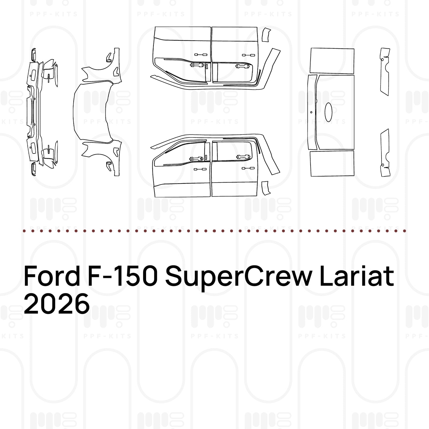 Voorgesneden PPF Ford F-150 SuperCrew Lariat 2026