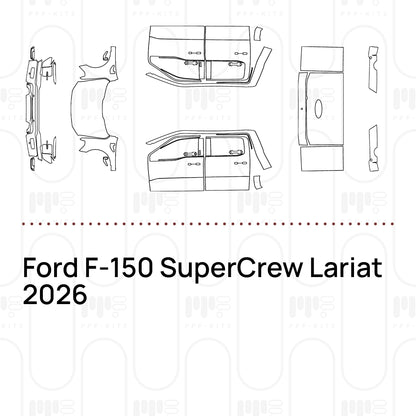 Voorgesneden PPF Ford F-150 SuperCrew Lariat 2026