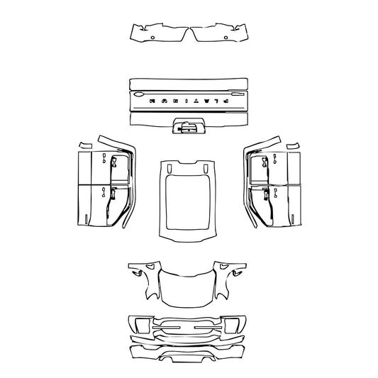 Pre-Cut PPF Ford F-150 SuperCrew Platinum 2023 - PPF-Kits