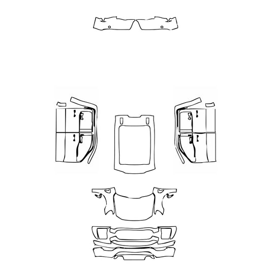 Pre-Cut PPF Ford F-150 SuperCrew XLT 2022 - PPF-Kits