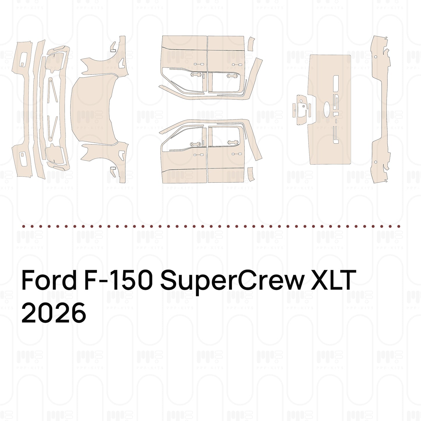 Voorgesneden PPF Ford F-150 SuperCrew XLT 2026