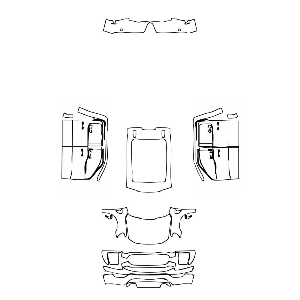 Pre-Cut PPF Ford F-150 SuperCrew XL 2021 - PPF-Kits