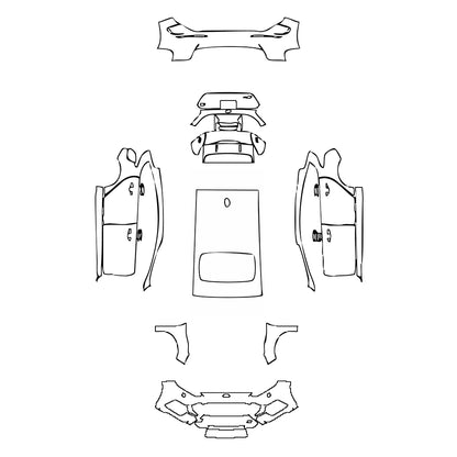 Pre-Cut PPF Ford Focus Hacthback RS 2016 - PPF-Kits