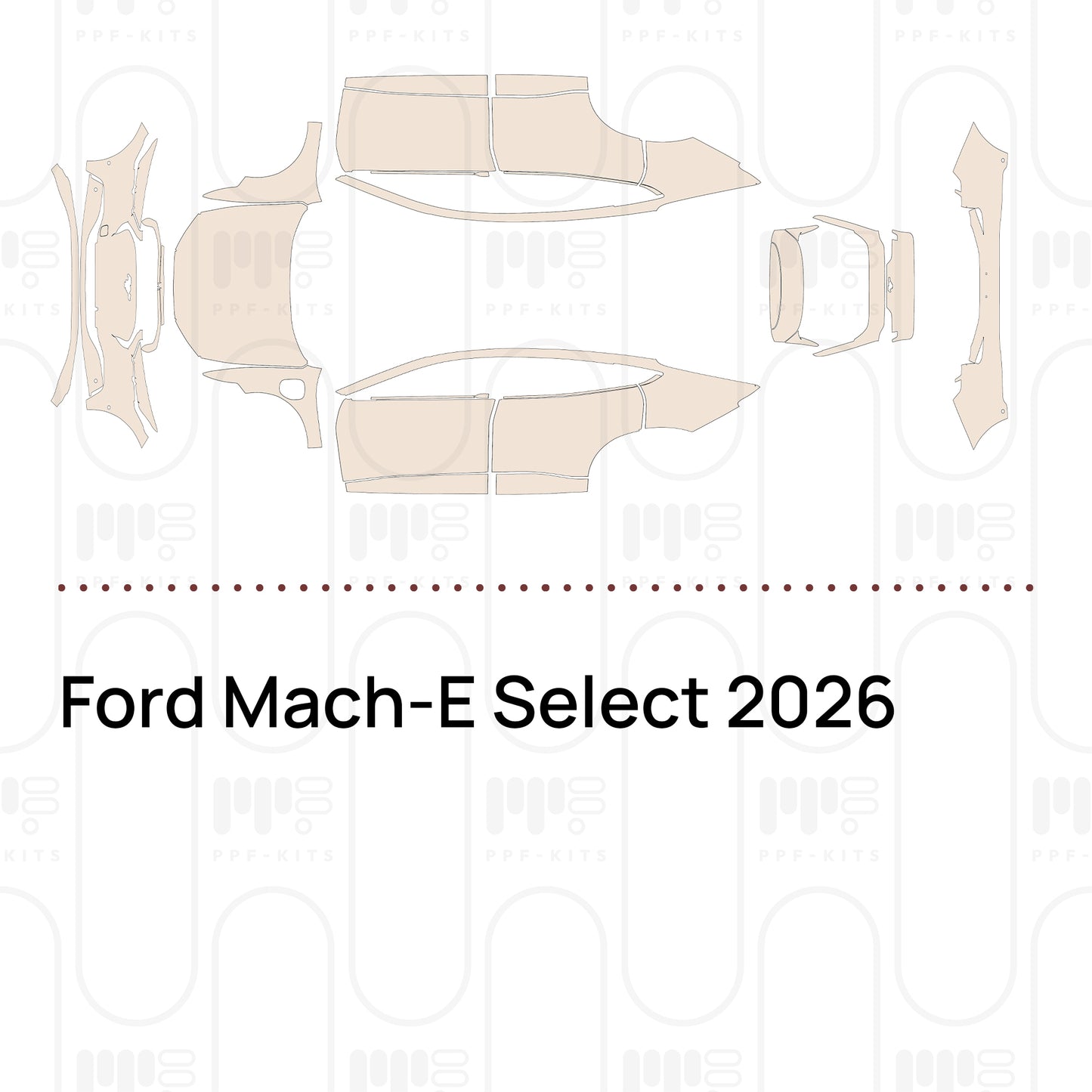 Voorgesneden PPF Ford Mach-E Select 2026