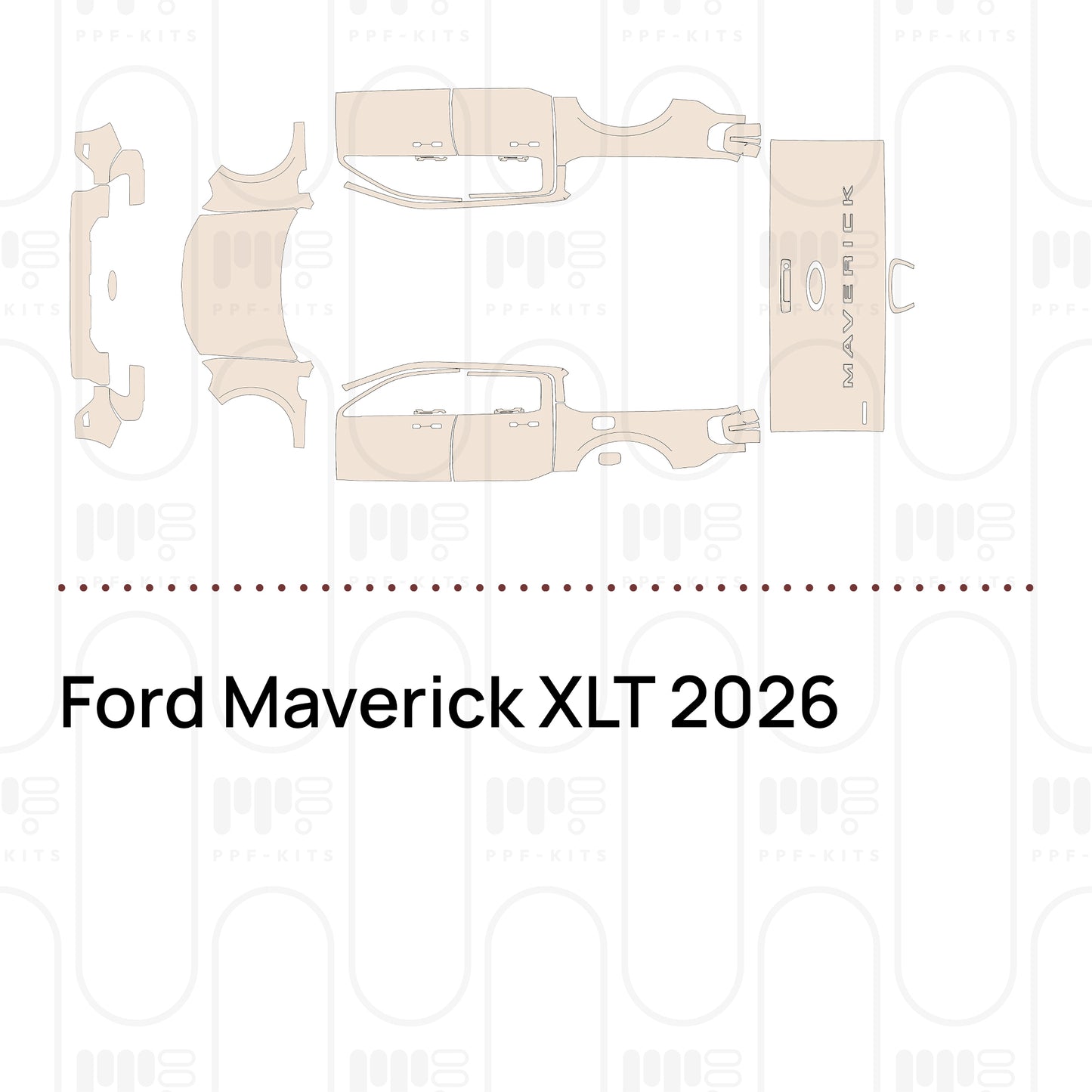 Voorgesneden PPF Ford Maverick XLT 2026