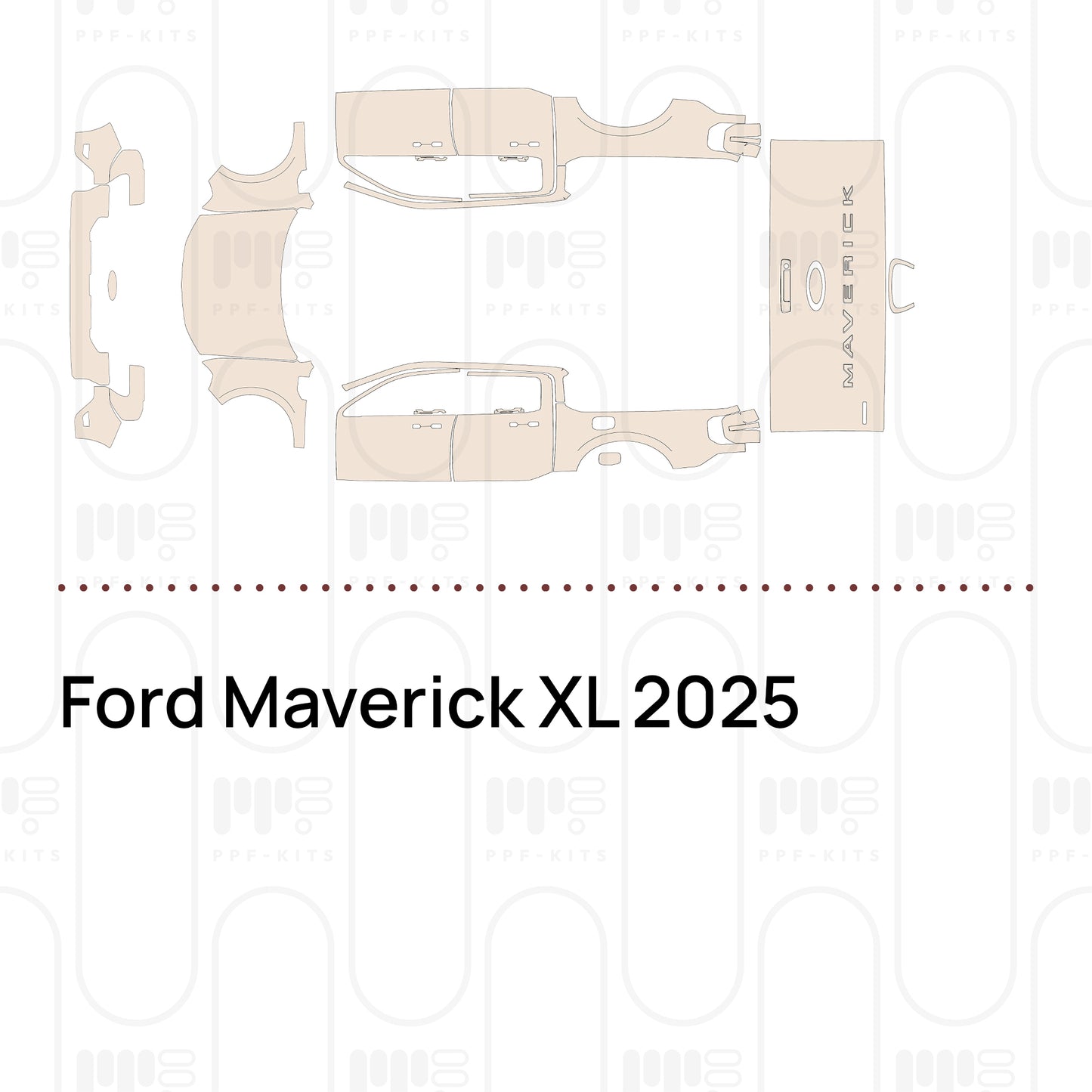 Voorgesneden PPF Ford Maverick XL 2025
