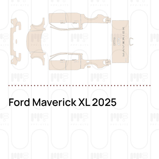 Ford Maverick XL 2025 – Voorgesneden PPF-lakbeschermingsfolie