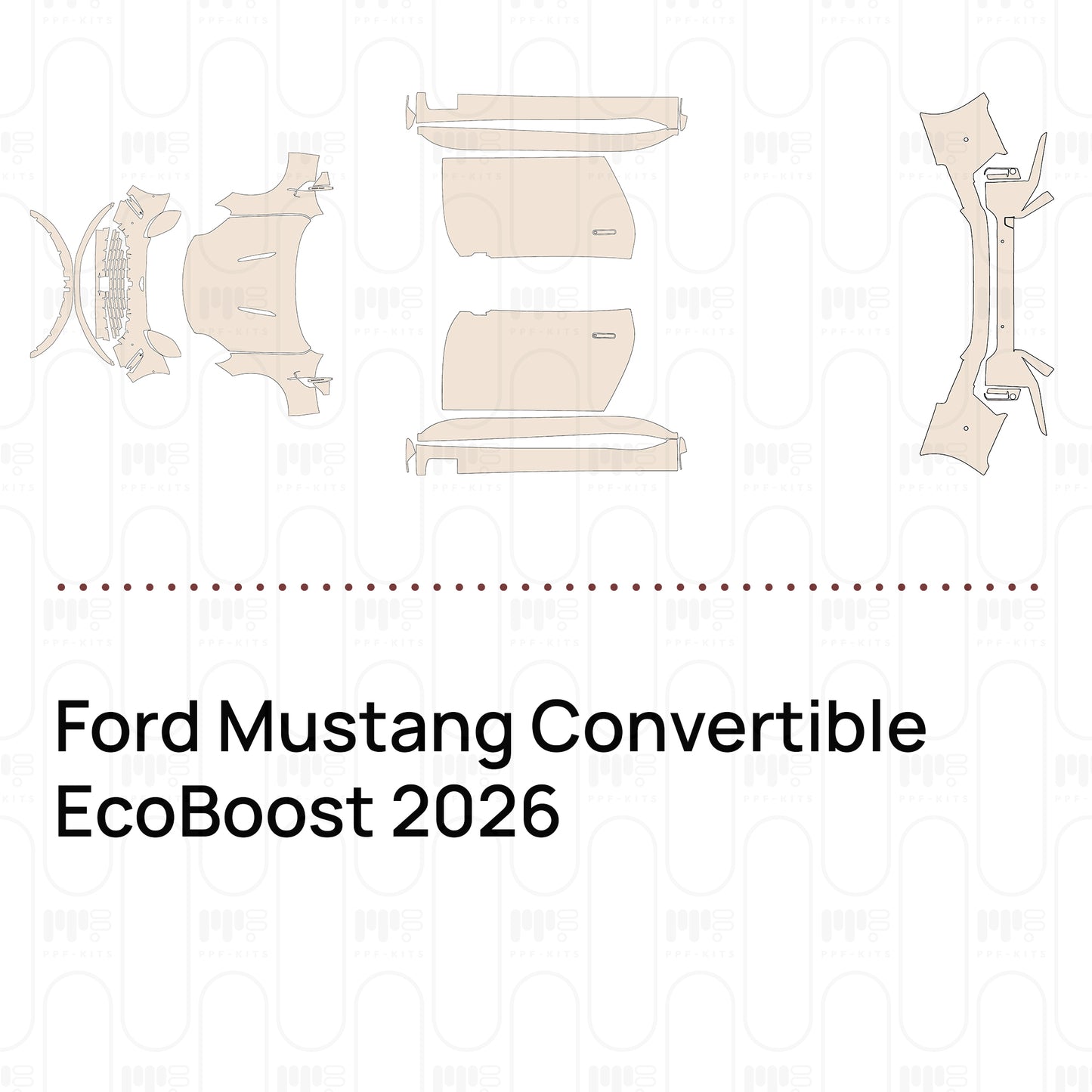 Voorgesneden PPF Ford Mustang Convertible EcoBoost 2026