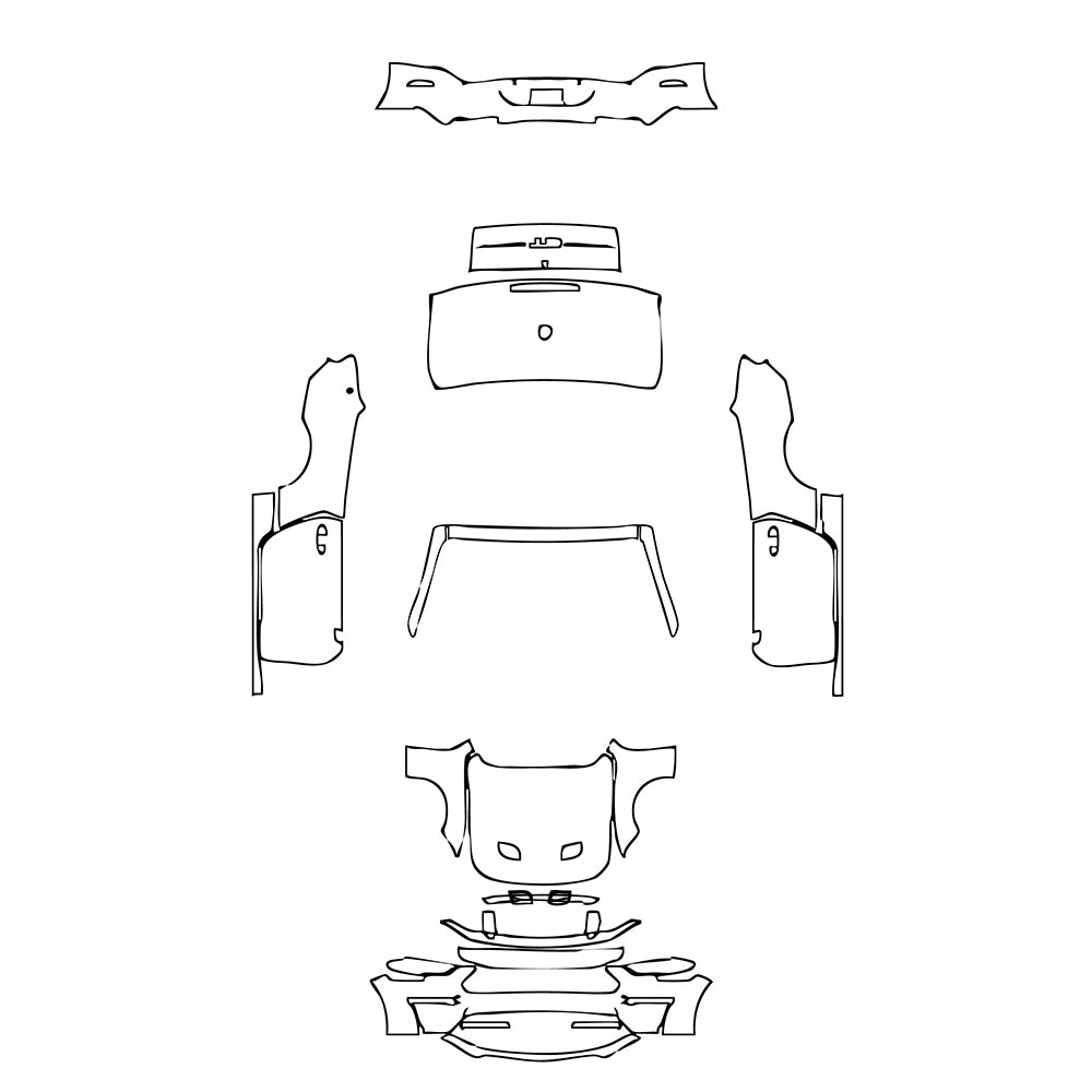Pre-Cut PPF Ford Mustang Convertible GT 2023 - PPF-Kits
