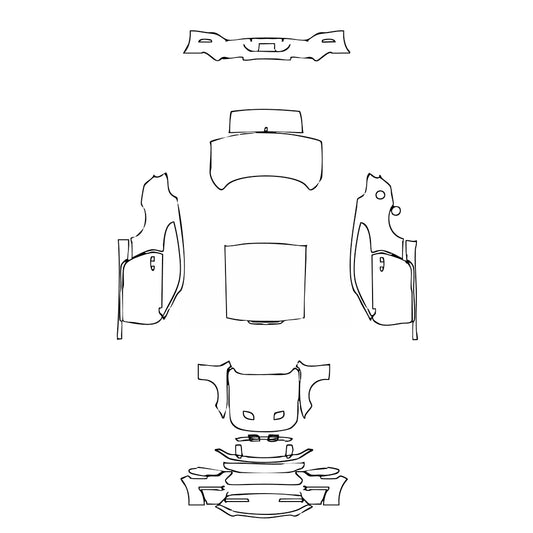Pre-Cut PPF Ford Mustang Fastback EcoBoost 2019 - PPF-Kits