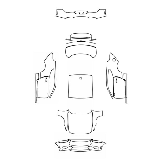 Pre-Cut PPF Ford Mustang Fastback EcoBoost 2025 - PPF-Kits