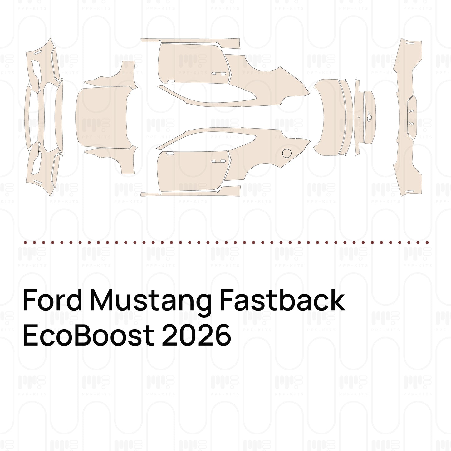 Voorgesneden PPF Ford Mustang Fastback EcoBoost 2026
