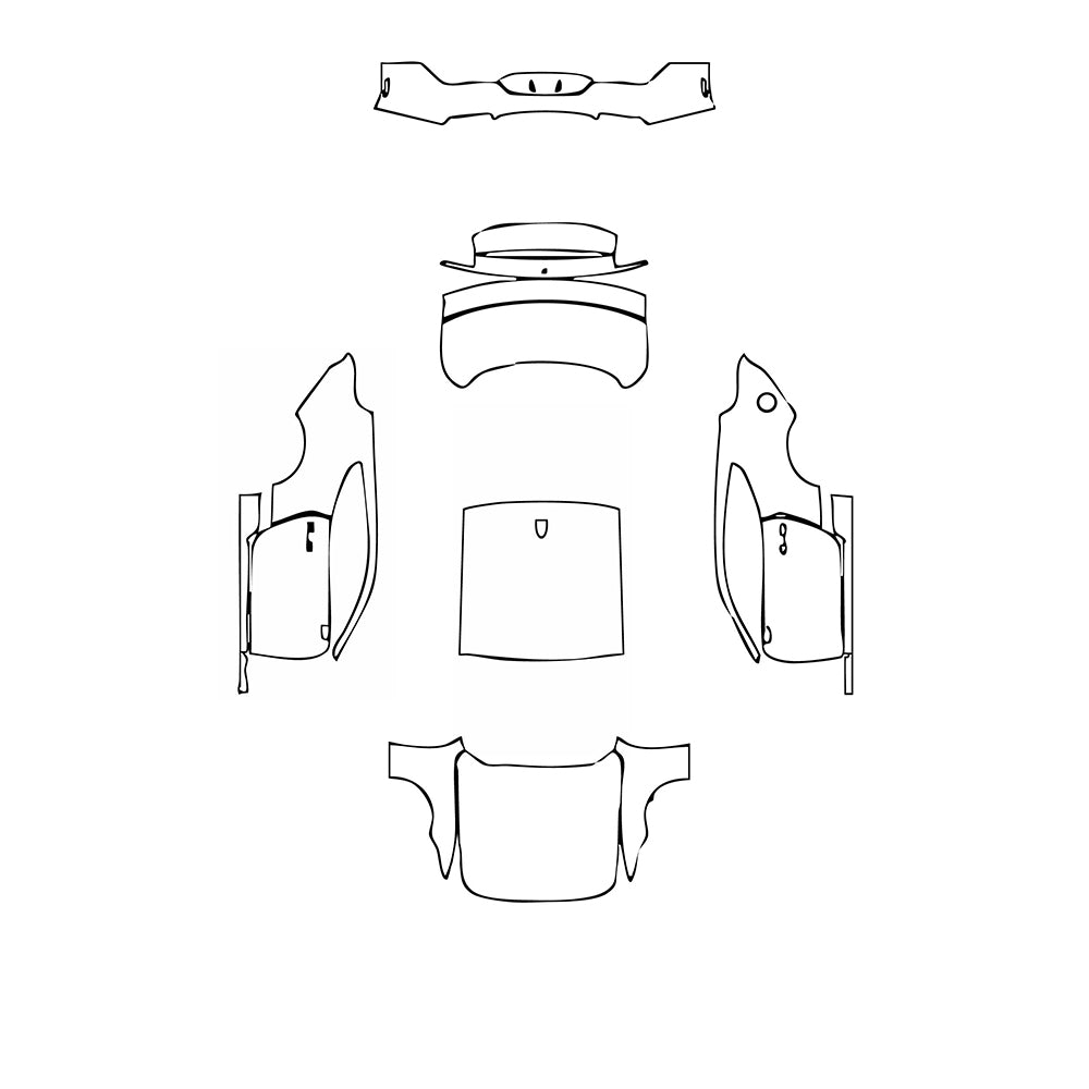 Pre-Cut PPF Ford Mustang Fastback EcoBoost Premium 2024 - PPF-Kits