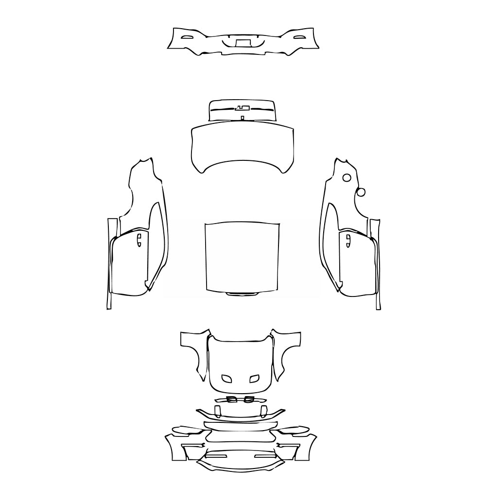 Pre-Cut PPF Ford Mustang Fastback GT 2018 - PPF-Kits