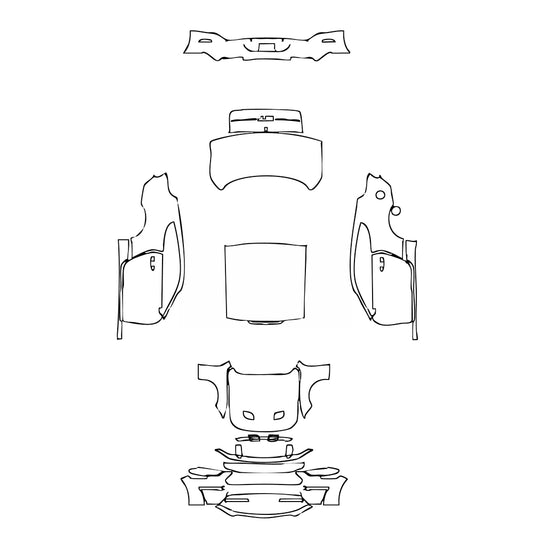 Pre-Cut PPF Ford Mustang Fastback GT 2021 - PPF-Kits