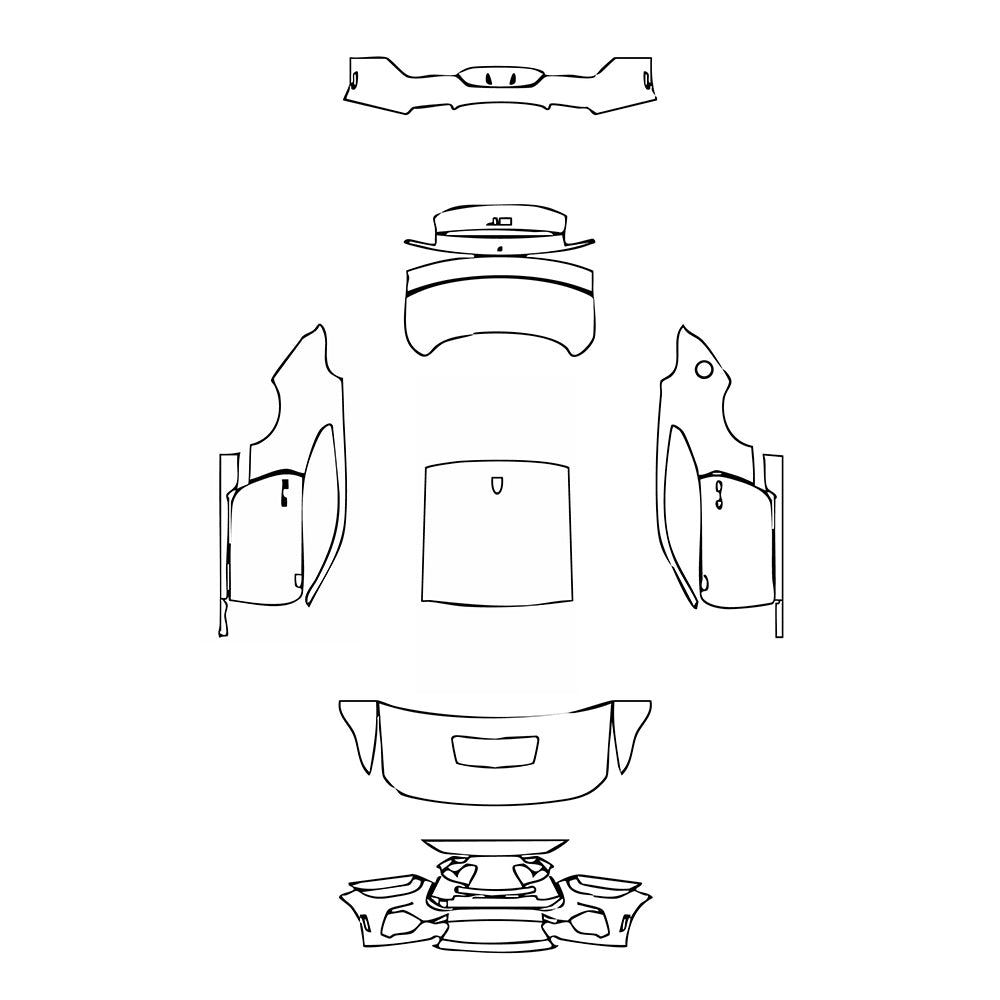 Pre-Cut PPF Ford Mustang Fastback GT Premium 2025 - PPF-Kits