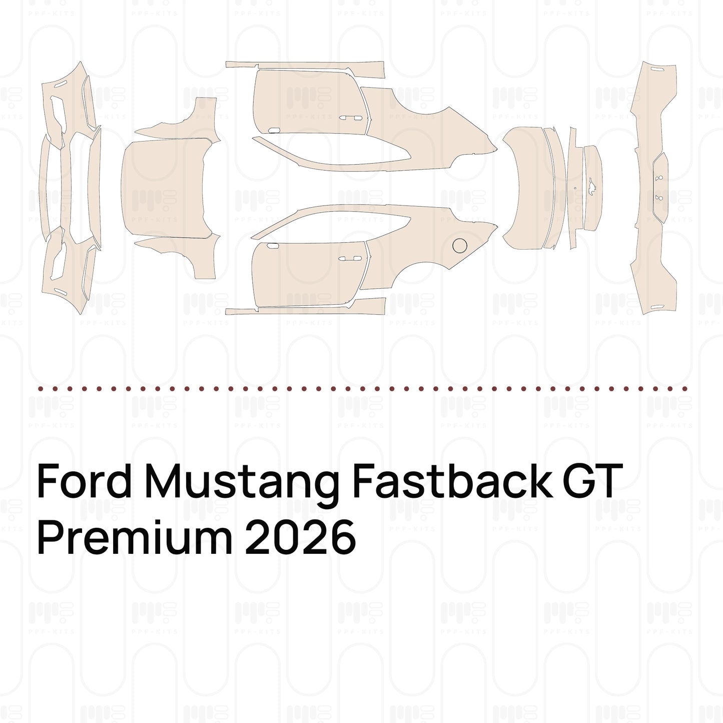 Voorgesneden PPF Ford Mustang Fastback GT Premium 2026