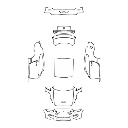Pre-Cut PPF Ford Mustang Fastback Shelby GT350 2018 - PPF-Kits