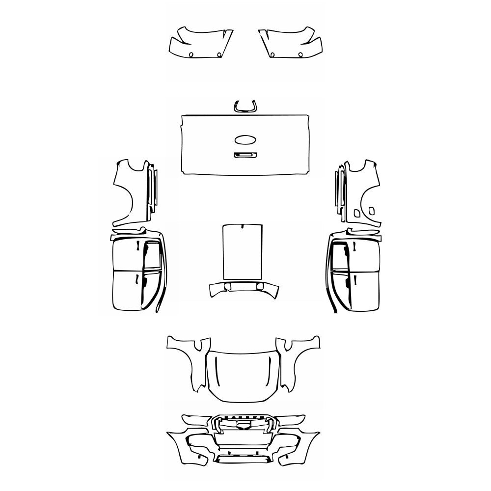 Pre-Cut PPF Ford Ranger (EU) Wildtrak 2016 - PPF-Kits