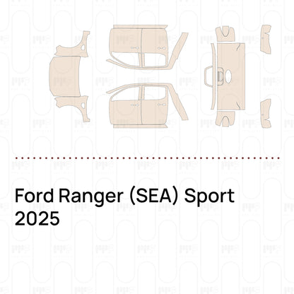 Voorgesneden PPF Ford Ranger (SEA) Sport 2025