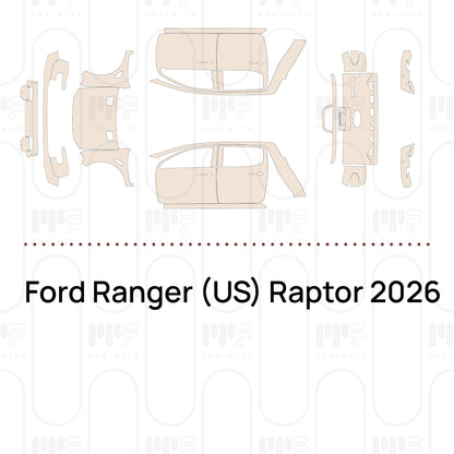 Voorgesneden PPF Ford Ranger (US) Raptor 2026