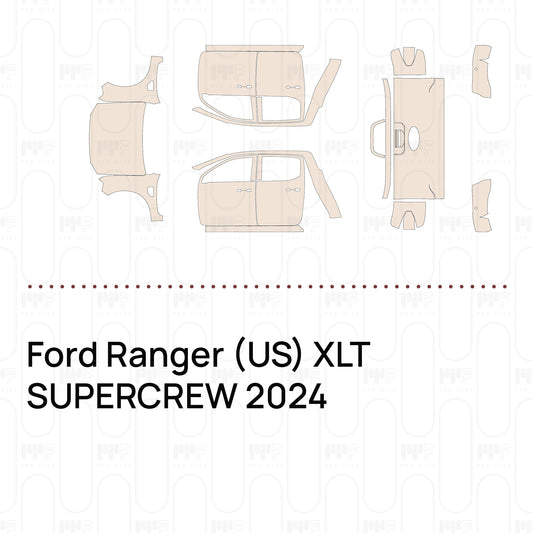 Voorgesneden PPF Ford Ranger (US) XLT SUPERCREW 2024