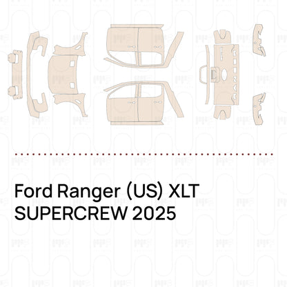 Voorgesneden PPF Ford Ranger (US) XLT SUPERCREW 2025