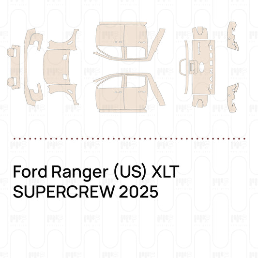 Voorgesneden PPF Ford Ranger (US) XLT SUPERCREW 2025
