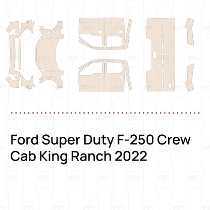 Voorgesneden PPF Ford Super Duty F-250 Crew Cab King Ranch 2022