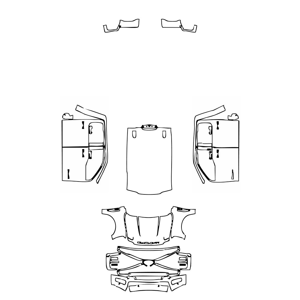 Pre-Cut PPF Ford Super Duty F-250 Crew Cab King Ranch 2024 - PPF-Kits
