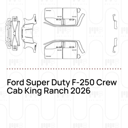 Voorgesneden PPF Ford Super Duty F-250 Crew Cab King Ranch 2026