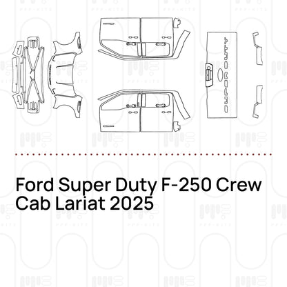 Voorgesneden PPF Ford Super Duty F-250 Crew Cab Lariat 2025