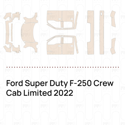 Voorgesneden PPF Ford Super Duty F-250 Crew Cab Limited 2022