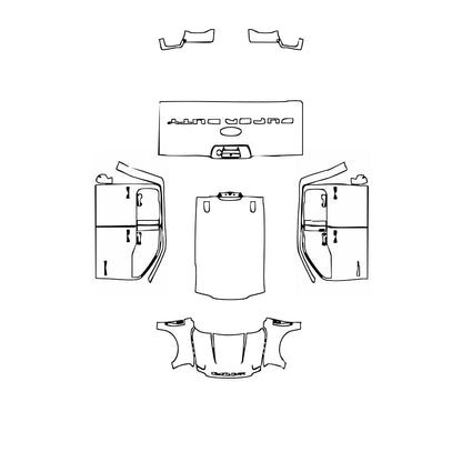 Pre-Cut PPF Ford Super Duty F-250 Crew Cab XLT 2024 - PPF-Kits