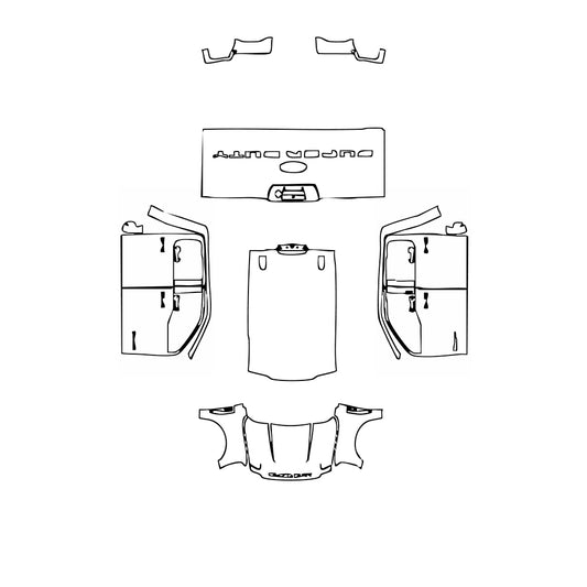 Pre-Cut PPF Ford Super Duty F-250 Crew Cab XLT 2024 - PPF-Kits