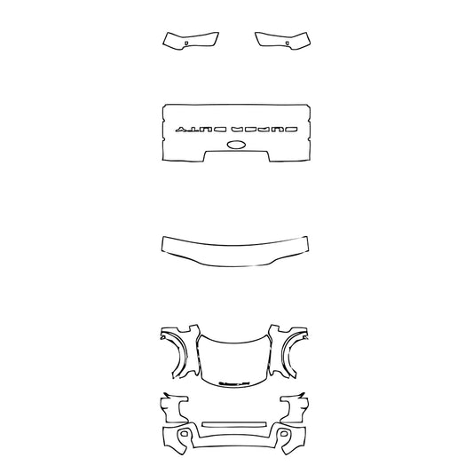 Pre-Cut PPF Ford Super Duty F-250 Super Cab Lariat 2022 - PPF-Kits