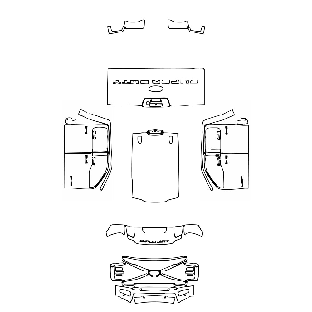 Pre-Cut PPF Ford Super Duty F-350 Crew Cab King Ranch 2024 - PPF-Kits