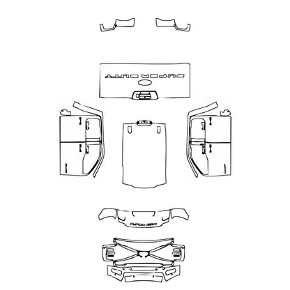 Pre-Cut PPF Ford Super Duty F-350 Crew Cab King Ranch 2024 - PPF-Kits