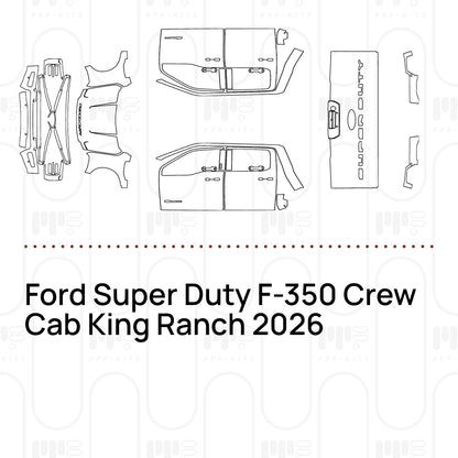 Voorgesneden PPF Ford Super Duty F-350 Crew Cab King Ranch 2026