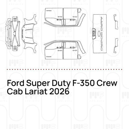 Voorgesneden PPF Ford Super Duty F-350 Crew Cab Lariat 2026