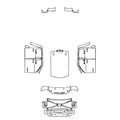 Pre-Cut PPF Ford Super Duty F-350 Crew Cab Platinum 2025 - PPF-Kits