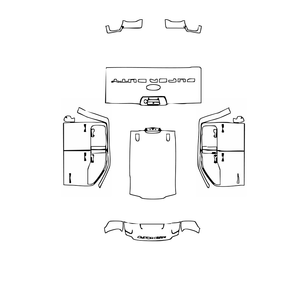 Pre-Cut PPF Ford Super Duty F-350 Crew Cab XLT 2024 - PPF-Kits